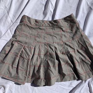 Plaid Mini Skirt